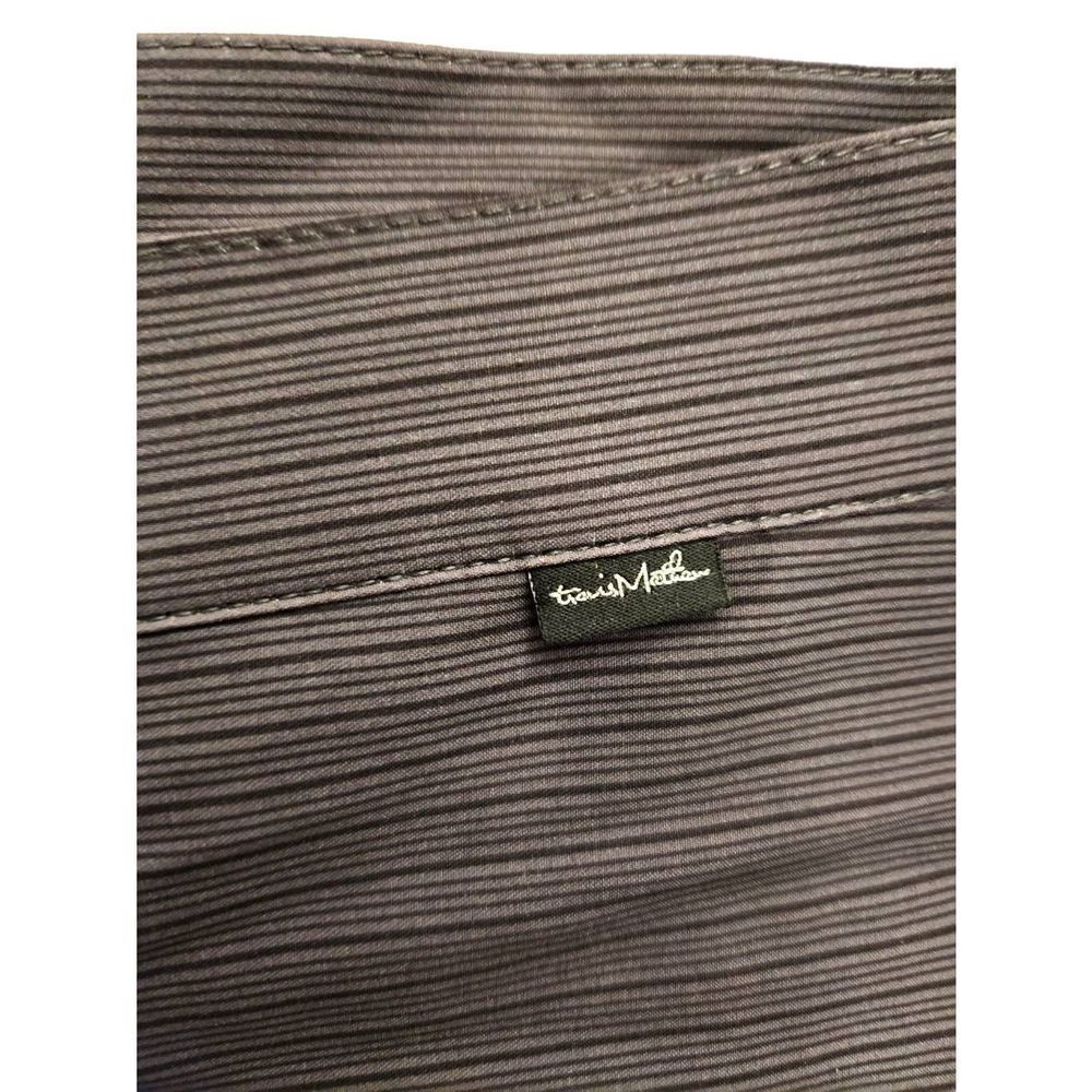 Travis Mathew Performance Golf Shorts Men's 32x10 Gray striped poly stretch - Picture 8 of 9